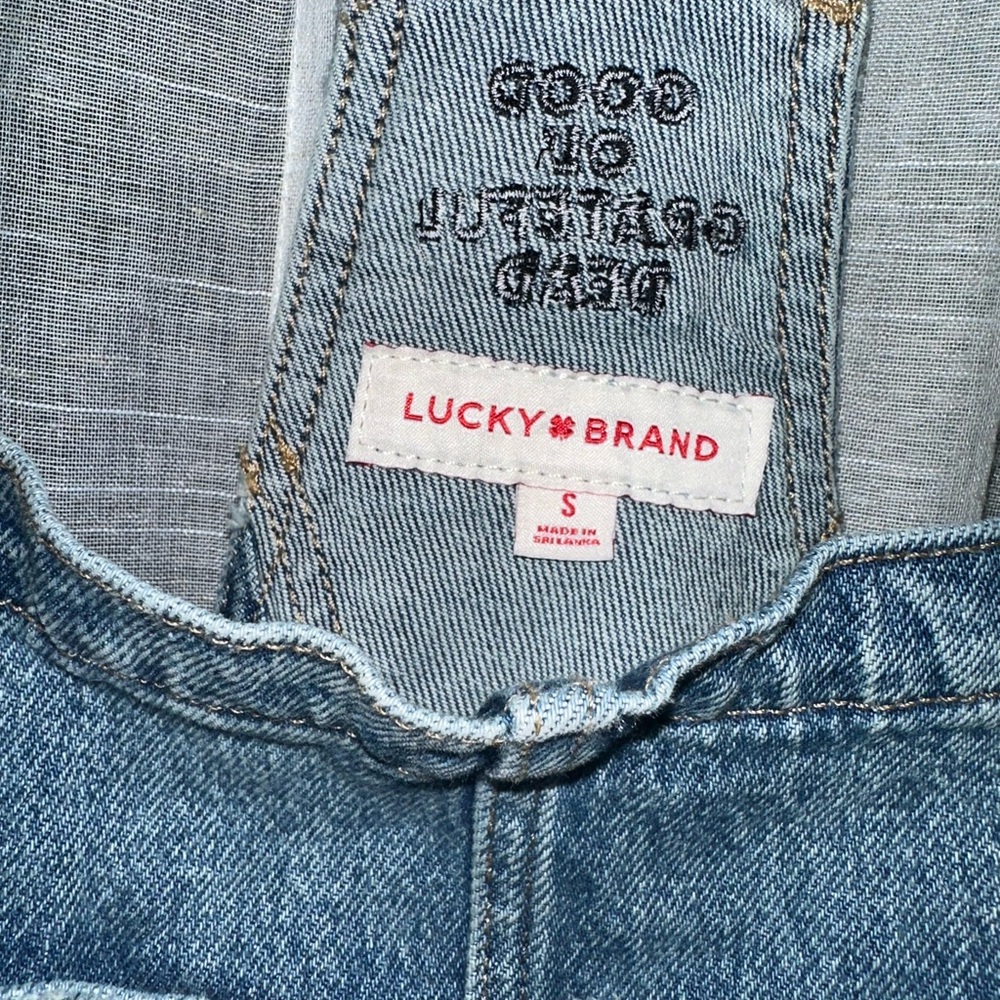 Lucky Brand Grateful Dead Blue Denim Overalls (S) - Picture 4 of 4
